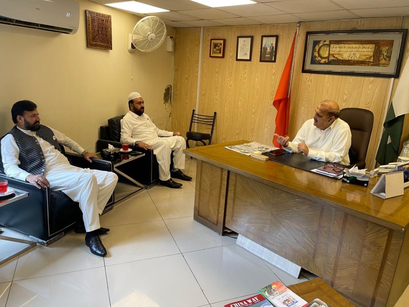 The President Of Pakpattan Chamber Of Commerce And Industry,Dewan Azmat Mahmood Chishti, Had A Productive Meeting With Secretary General Salahuddin Hanif Of Pak-China Joint Chamber Of Commerce & Industry